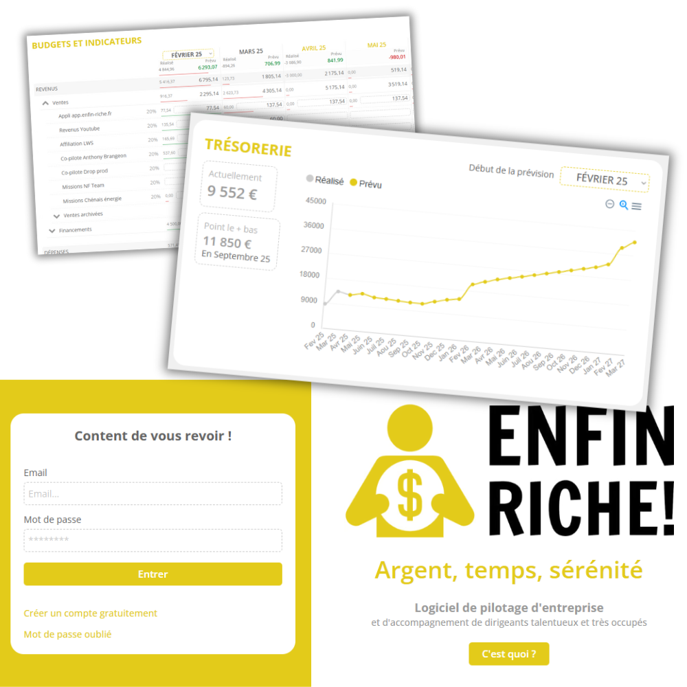 Artisan utilisant un logiciel pilotage simple et efficace